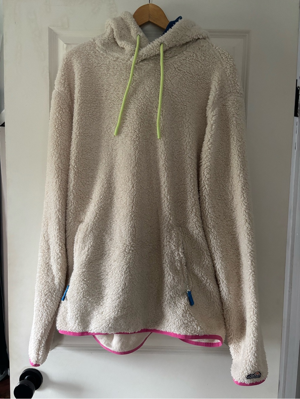 chubbies XXL Cream Sherpa Hoodie